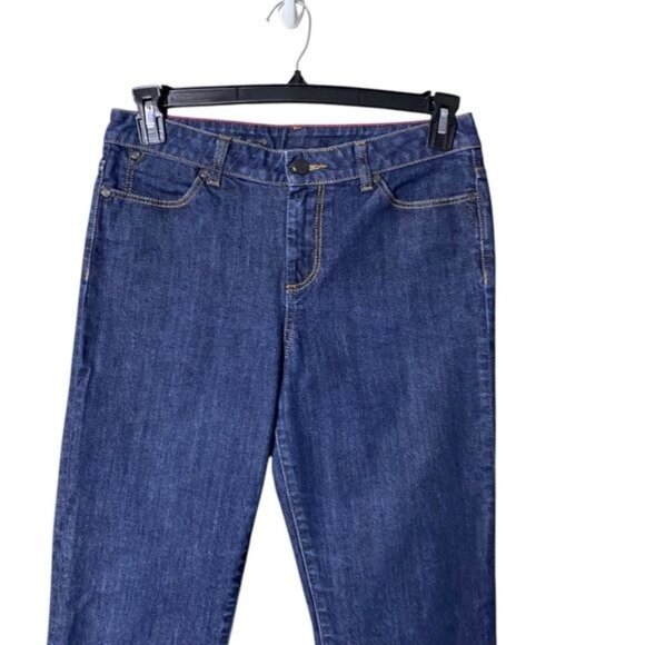 Talbots Womens Signature Boot Cut Jeans Size 8 Dark Wash Western Classic Ranch - Picture 3 of 9